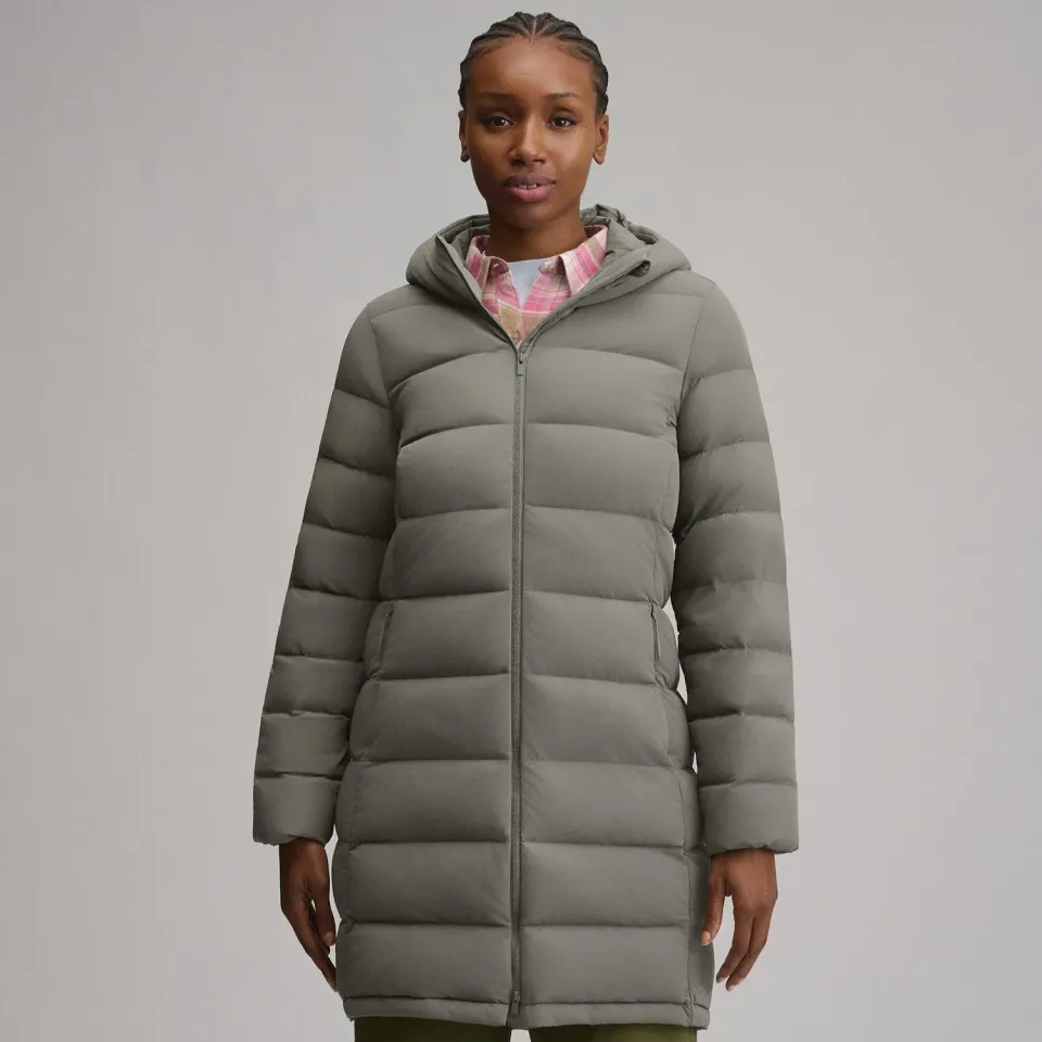 Eddie Bauer EB Stretch Down parka dama lunga Black