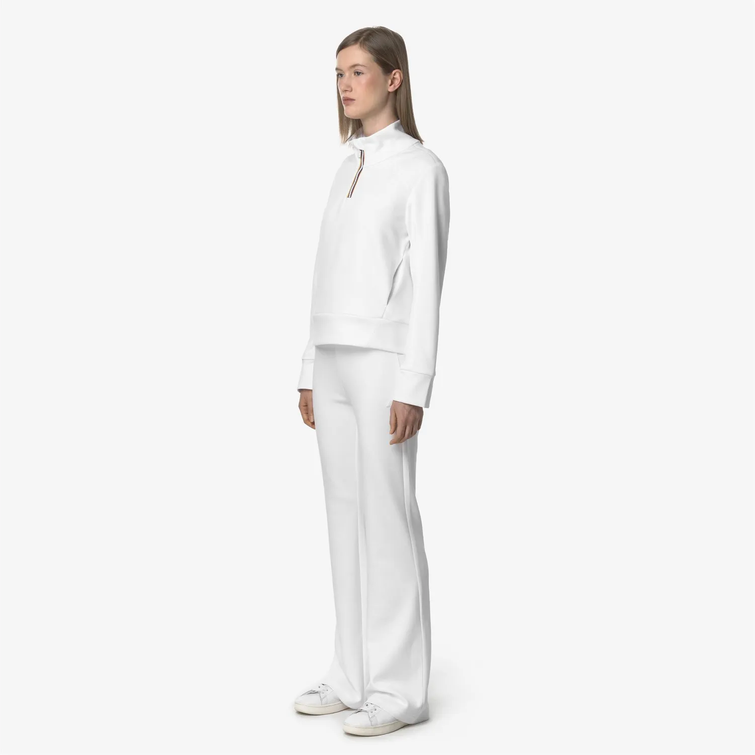 K-Way Jenny Light Spacer pantaloni sport dama albi comozi