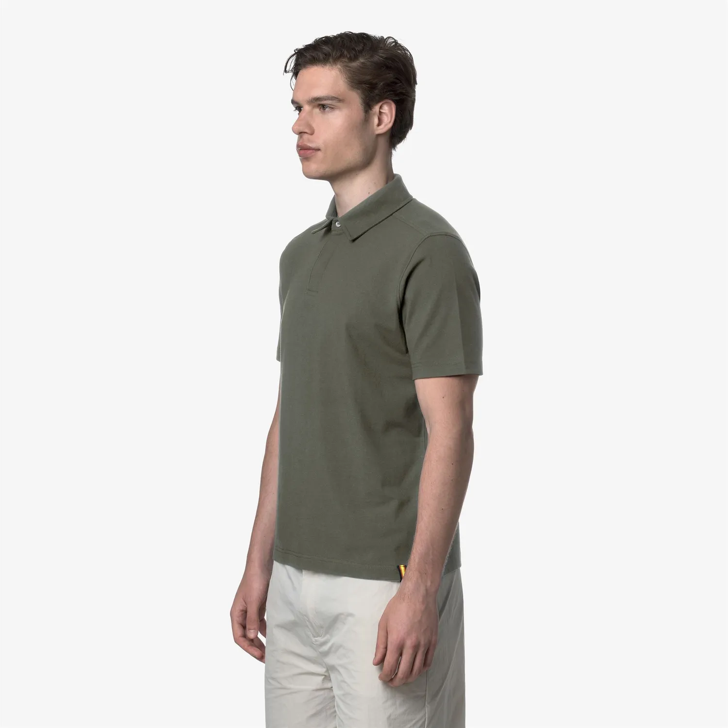 K-Way Cotton Vincelle tricou polo barbati verde lichen