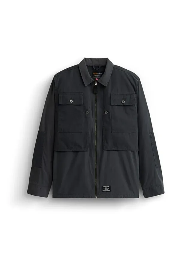 Alpha Industries P-44 cămașă overshirt charcoal bumbac