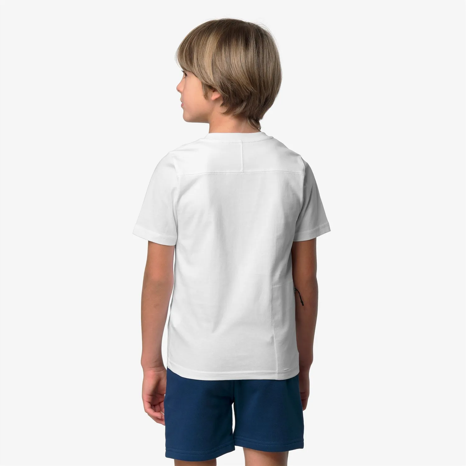 K-Way Leonide Colorful Square tricou copii alb pliabil