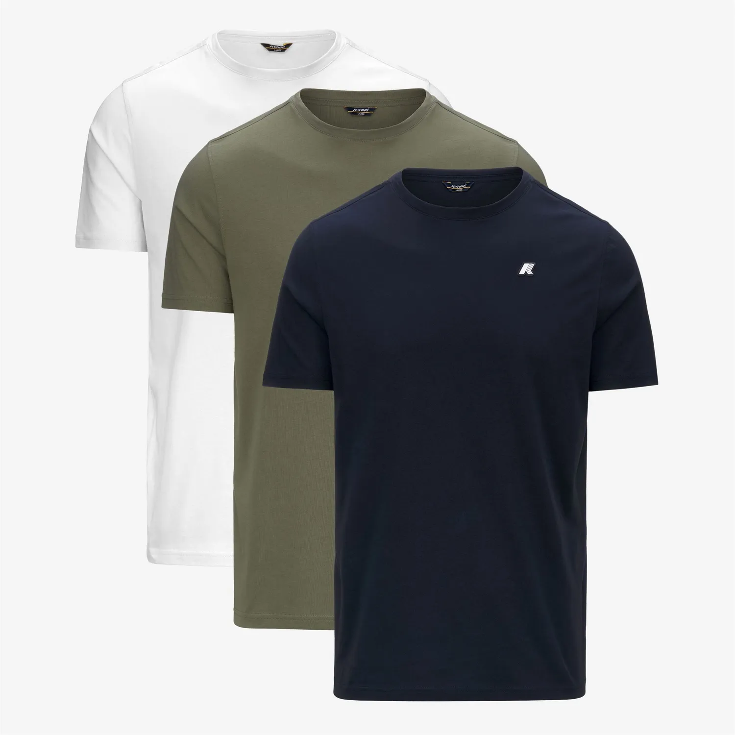 K-Way Odom K31369W tricou barbati set 3 bucati bumbac