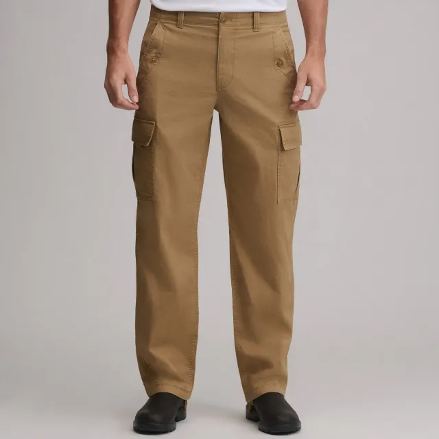 Eddie Bauer Utility Cargo pantaloni barbati bej bumbac