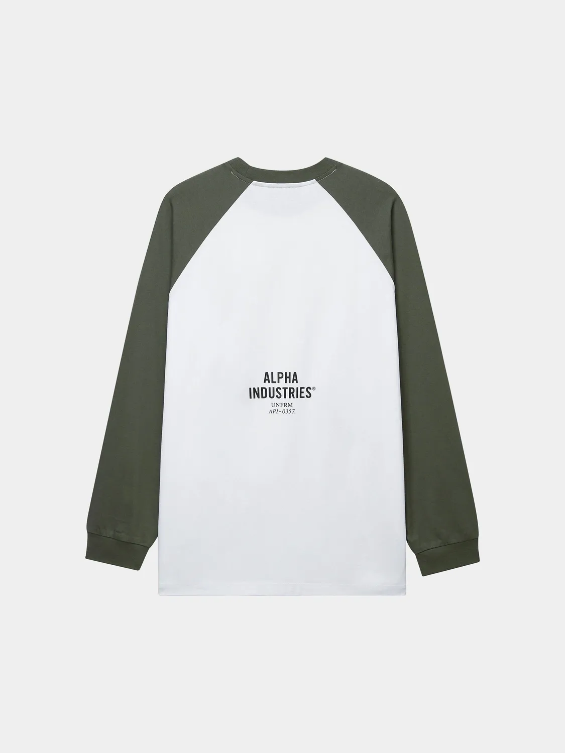 UNFRM Raglan tricou maneca lunga verde negru
