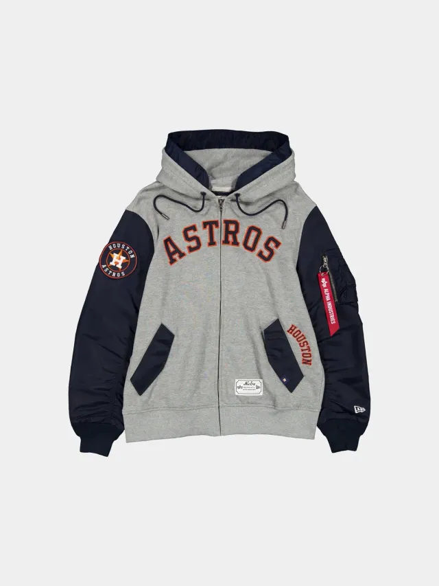 Alpha Industries MA-1 Zip Up hanorac navy din bumbac
