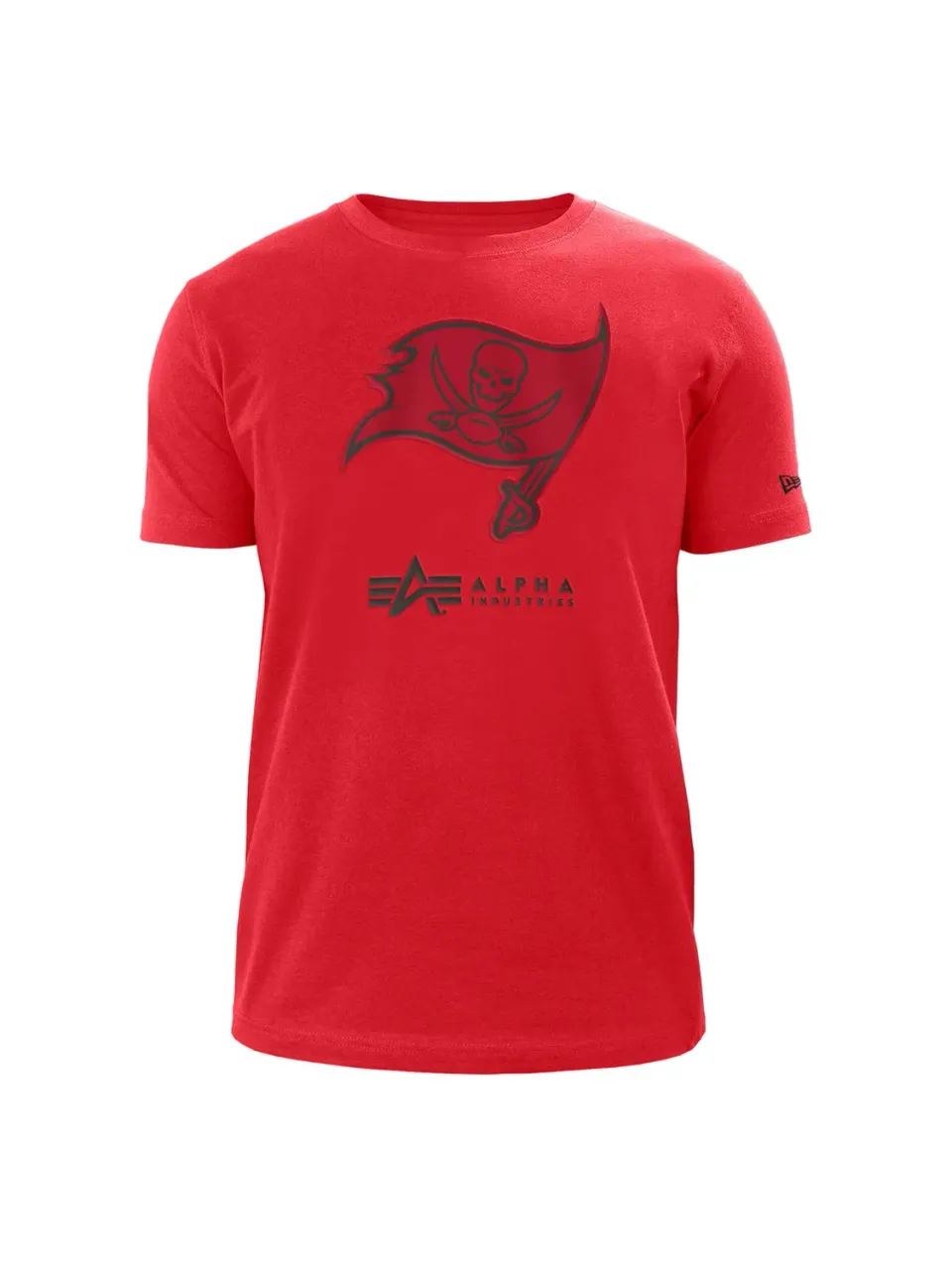 Alpha Industries Buccaneers New Era tricou rosu bumbac