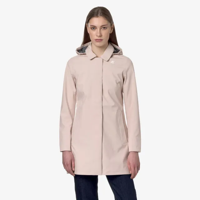 K-Way Mathy Bonded Jersey geacă damă Pink Gardenia impermeabilă