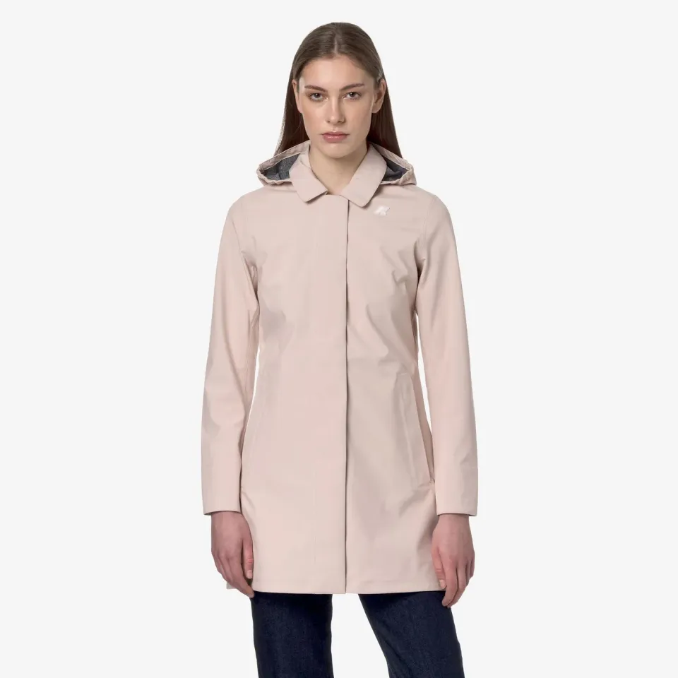 K-Way Mathy Bonded Jersey geacă damă Pink Gardenia impermeabilă