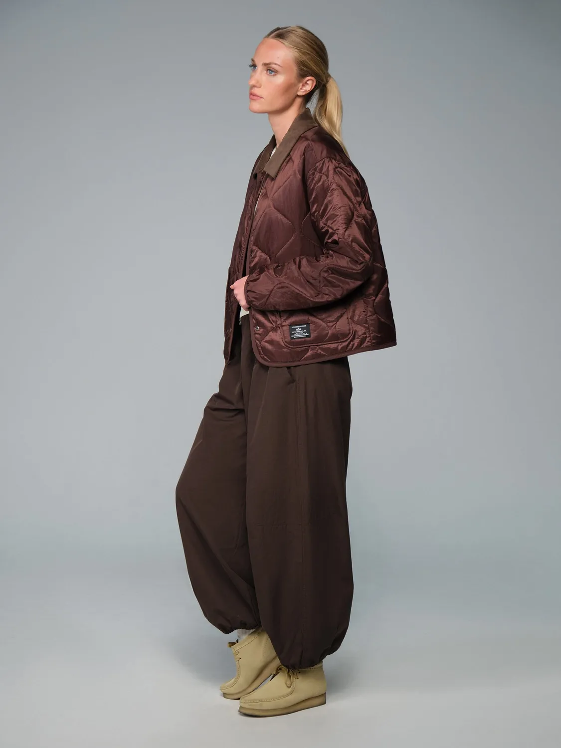 Alpha Industries Coast Liner geacă damă cocoa nailon