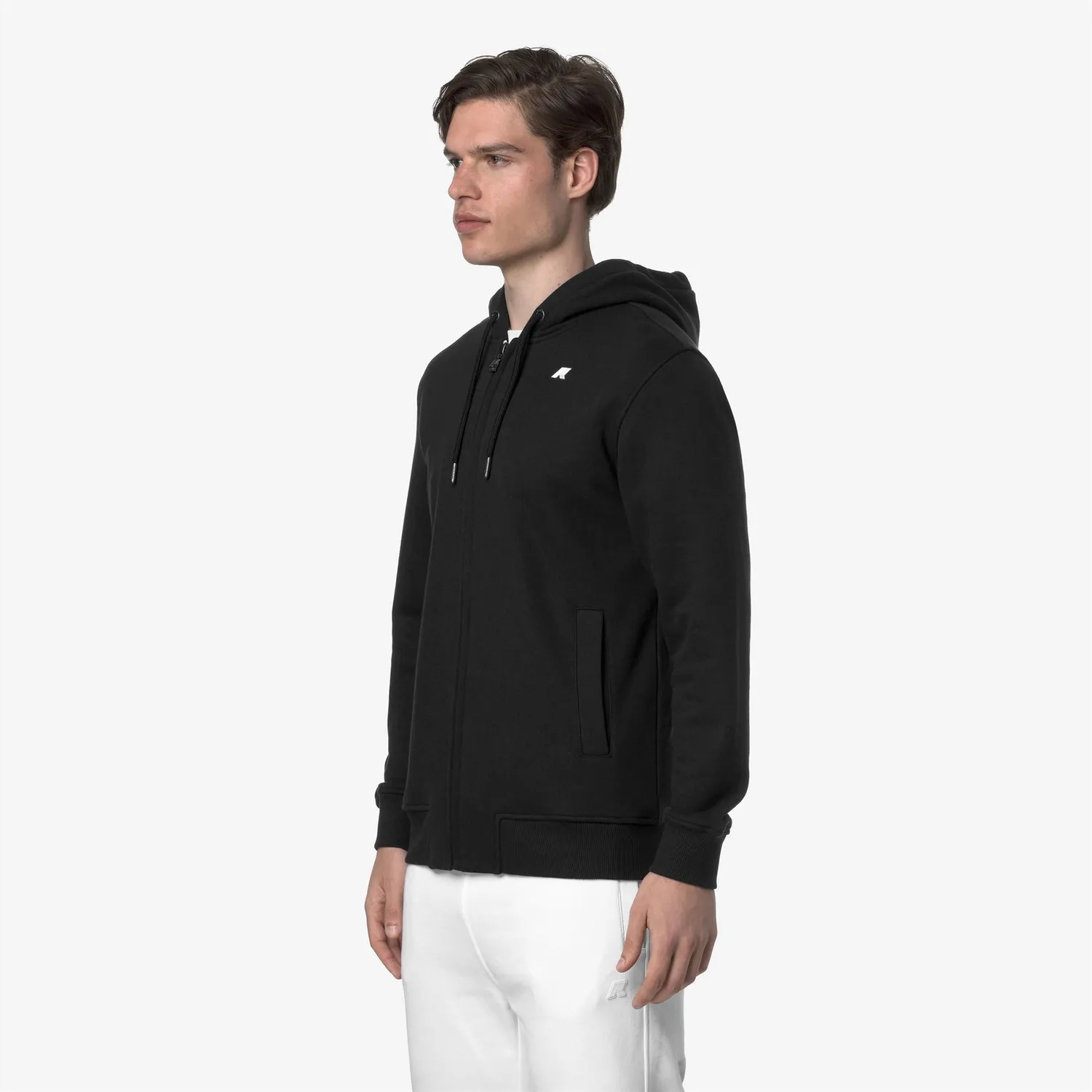 K-Way Anthony French Terry hanorac barbati negru cu gluga