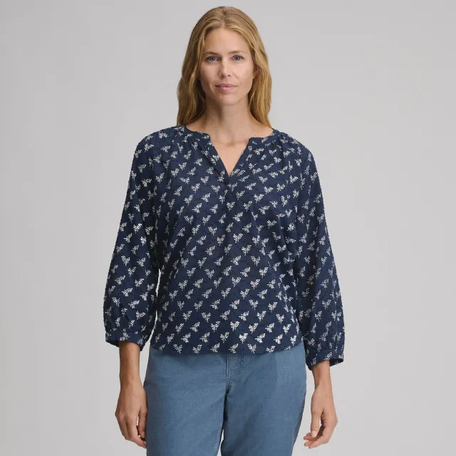 Eddie Bauer Split-Neck Popover bluza dama brook casual