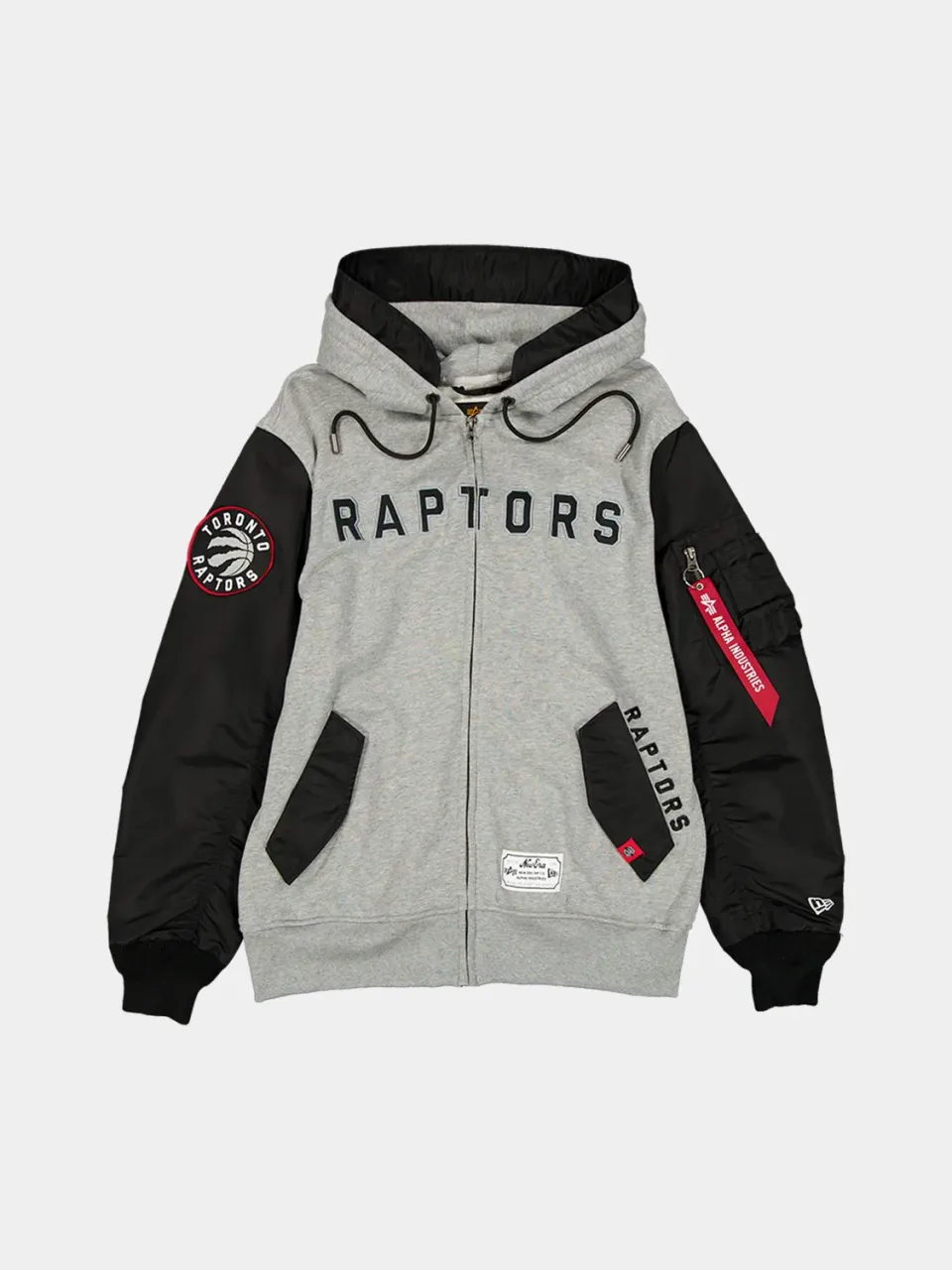 Alpha Industries Raptors MA-1 hanorac negru cu fermoar