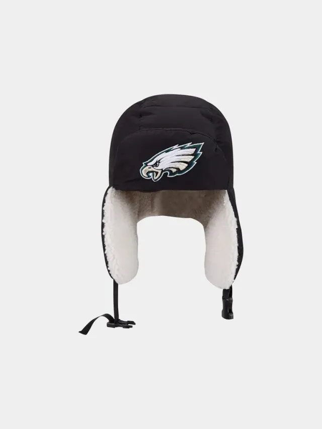 Alpha Industries Philadelphia Eagles Quilted caciula trapper negru