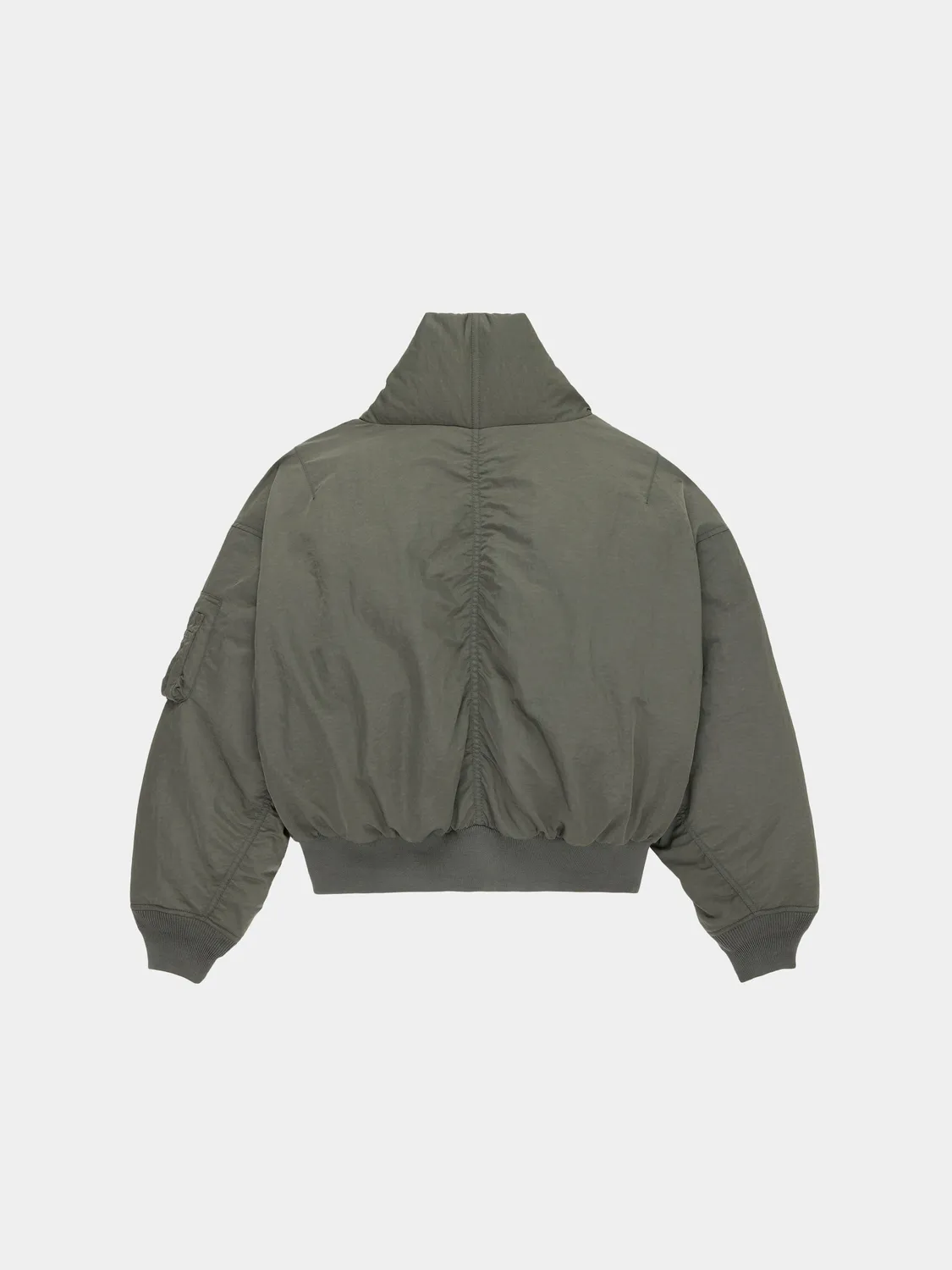 Alpha Industries Shawl Collar geaca bomber dama gri puf