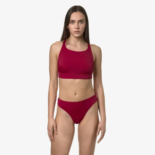 K-Way Brilly bikini dama Red Persian talie inalta
