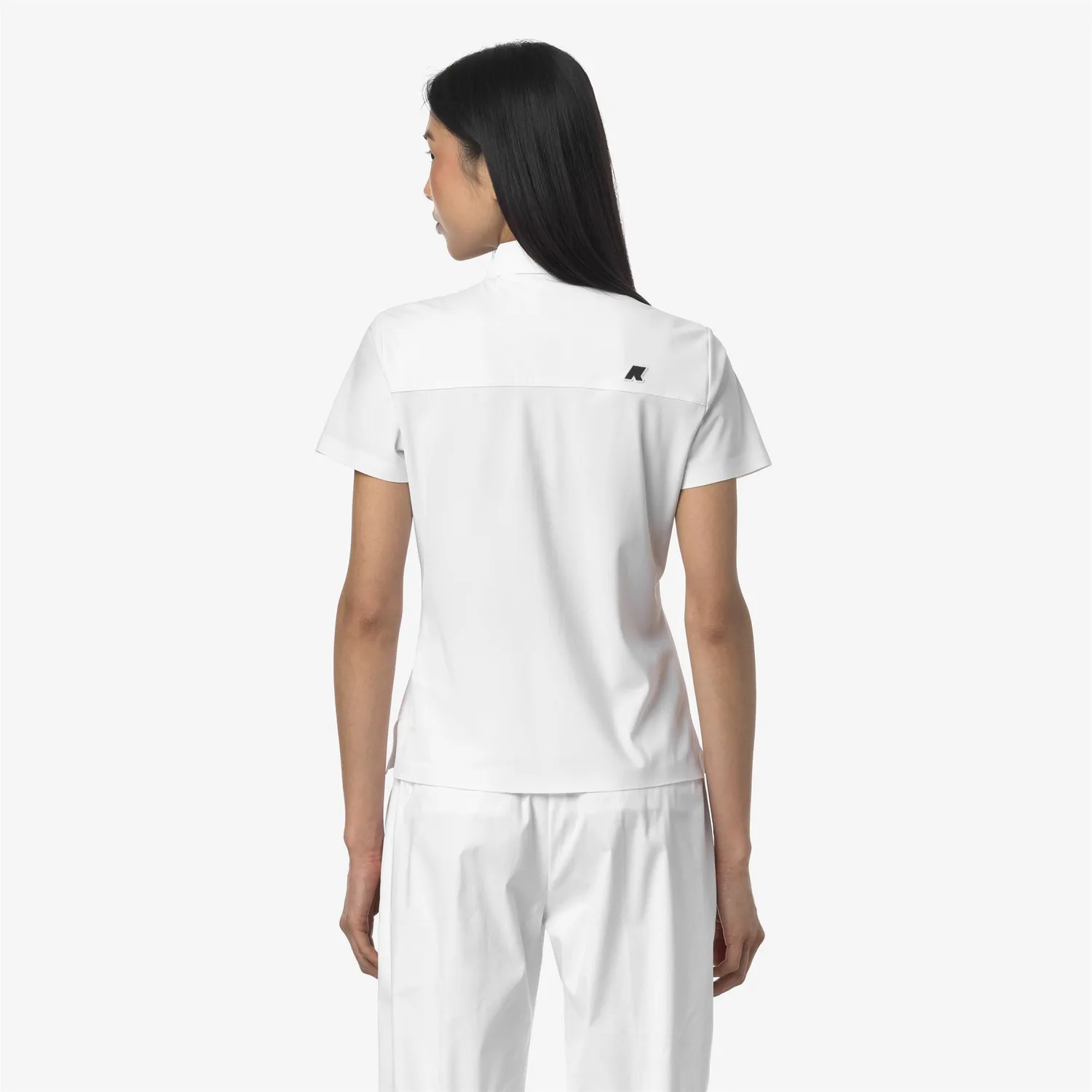 K-Way Birdie Golf polo dama alb stretch pique