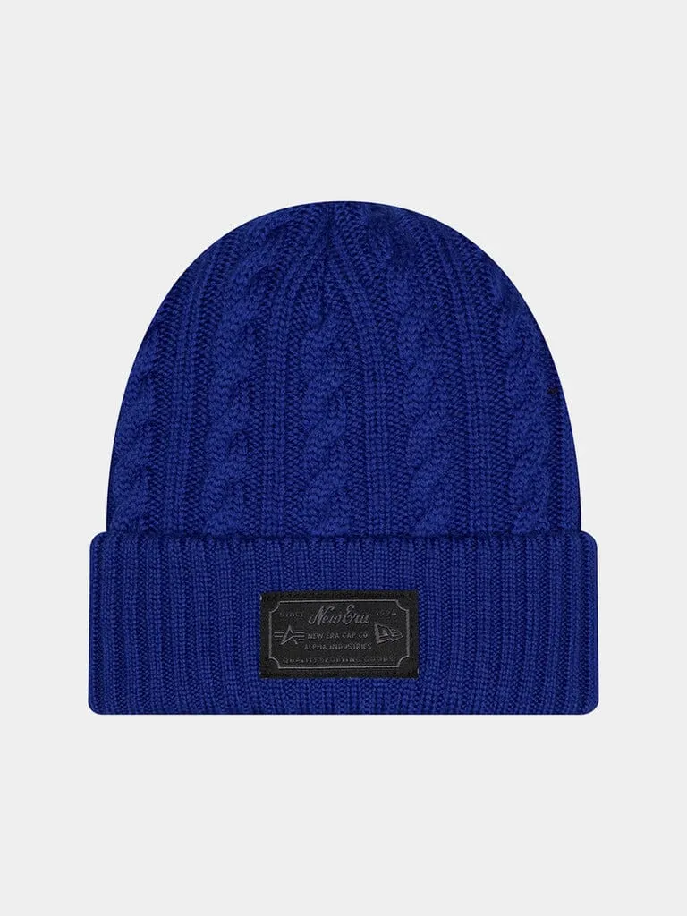 Alpha Industries Dodgers x New Era căciulă Deep Royal lână merinos