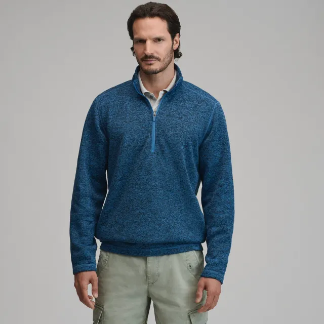 Eddie Bauer Radiator Fleece 1/4-Zip pulover Dk Chambray polar