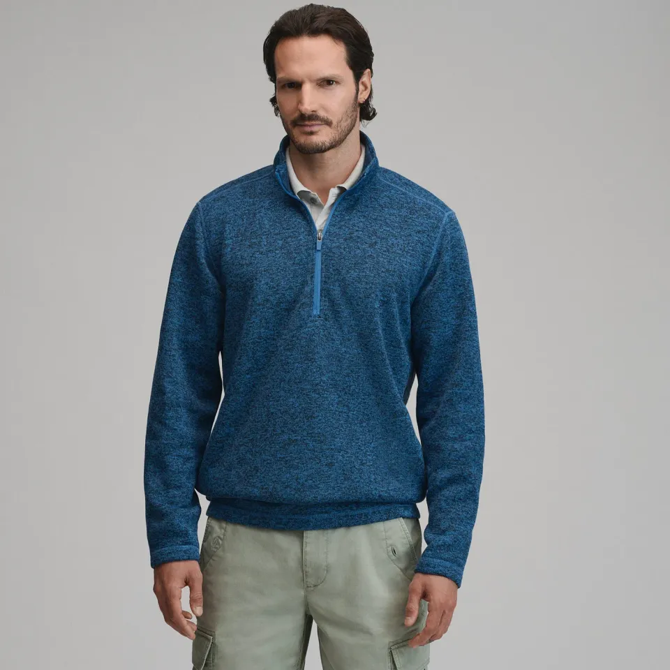 Eddie Bauer Radiator Fleece 1/4-Zip pulover Dk Chambray polar