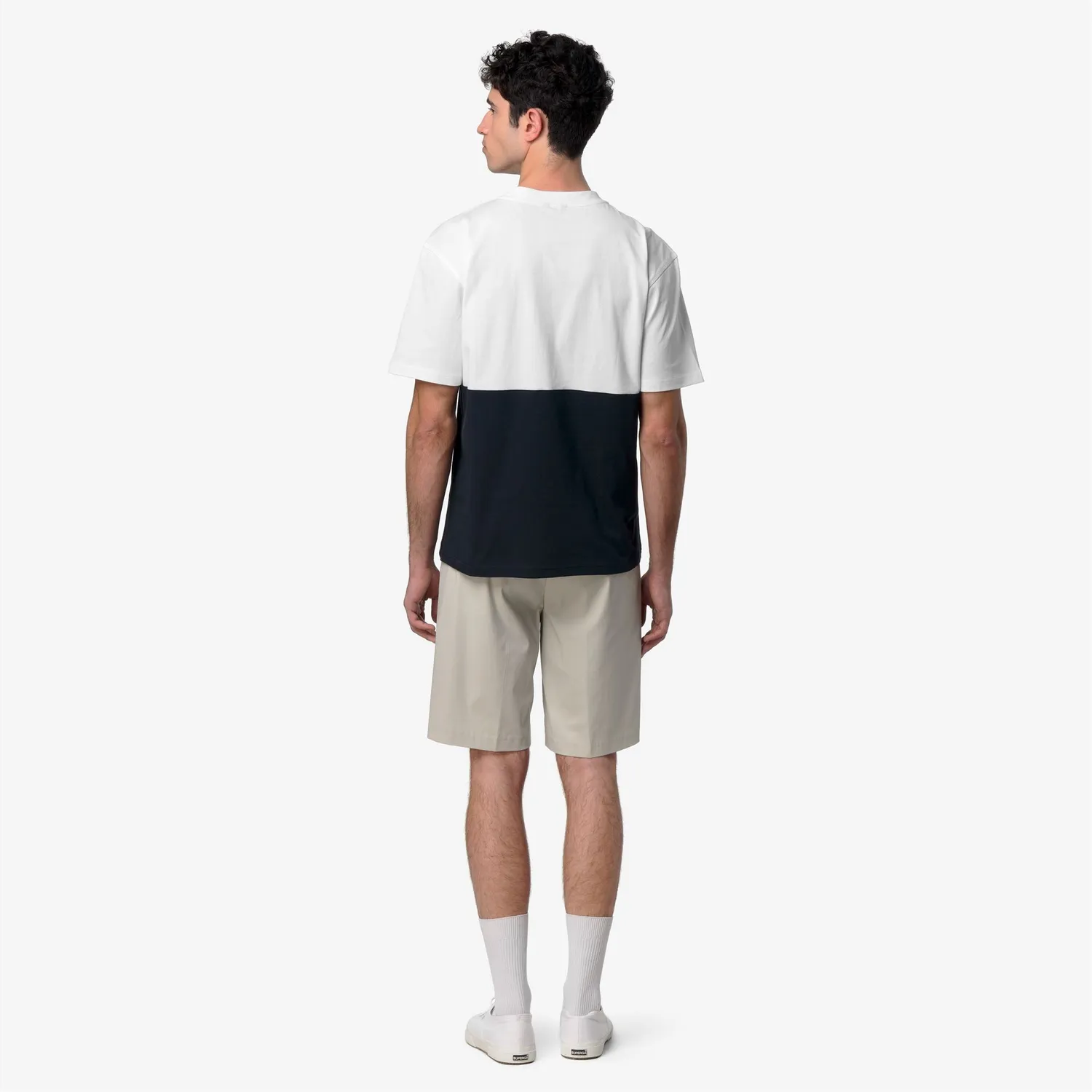 K-Way Solo Jersey Colorblock tricou bărbați Albastru bumbac