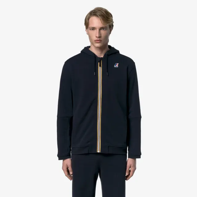 K-Way Prosper hanorac fleece albastru cu gluga