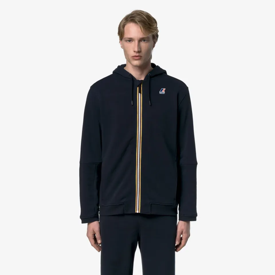K-Way Prosper hanorac fleece albastru cu gluga
