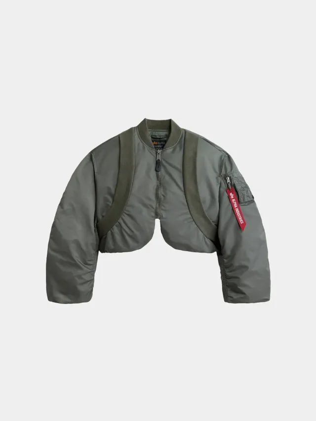 Alpha Industries MA-1 Knit Rib geaca dama gri vătuită