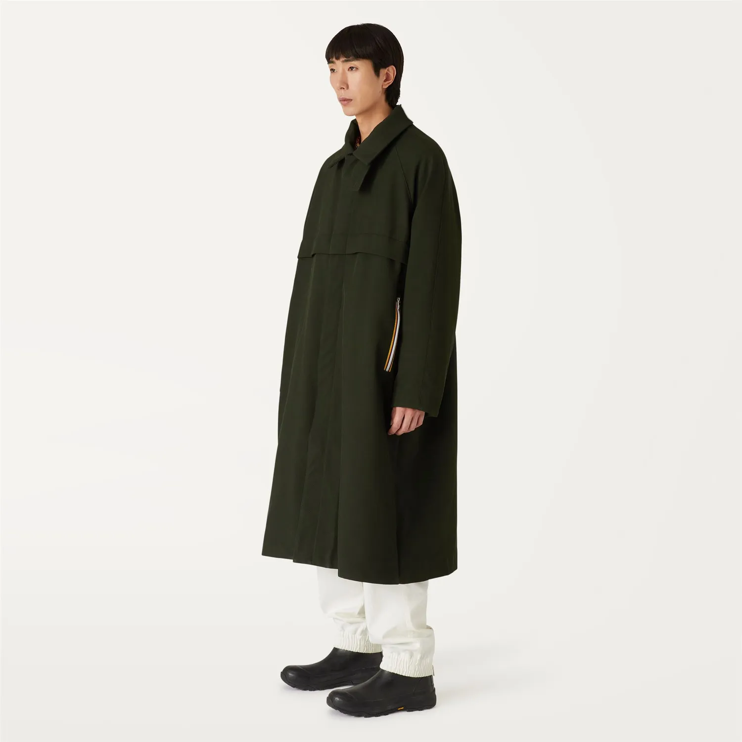 K-Way Lodel palton lung Green Duffel lana