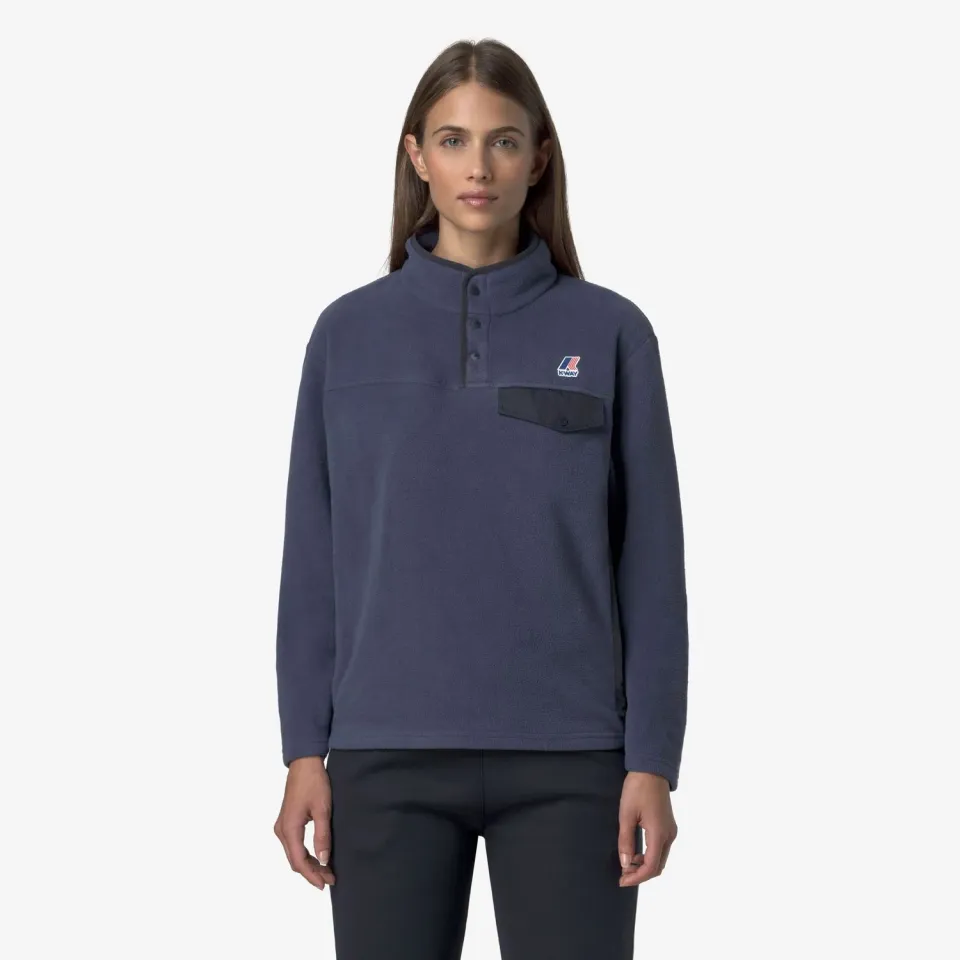 K-Way Barnabe K7142MW hanorac polar unisex albastru