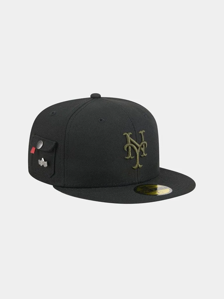 Alpha Industries New York Mets 59Fifty șapcă neagră
