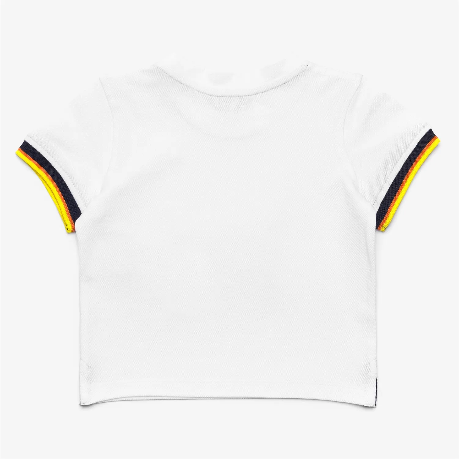 K-Way Pete Contrast Pique tricou copii alb din bumbac