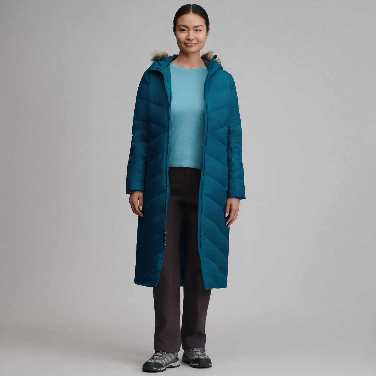 Eddie Bauer Classic Down palton puf damă negru