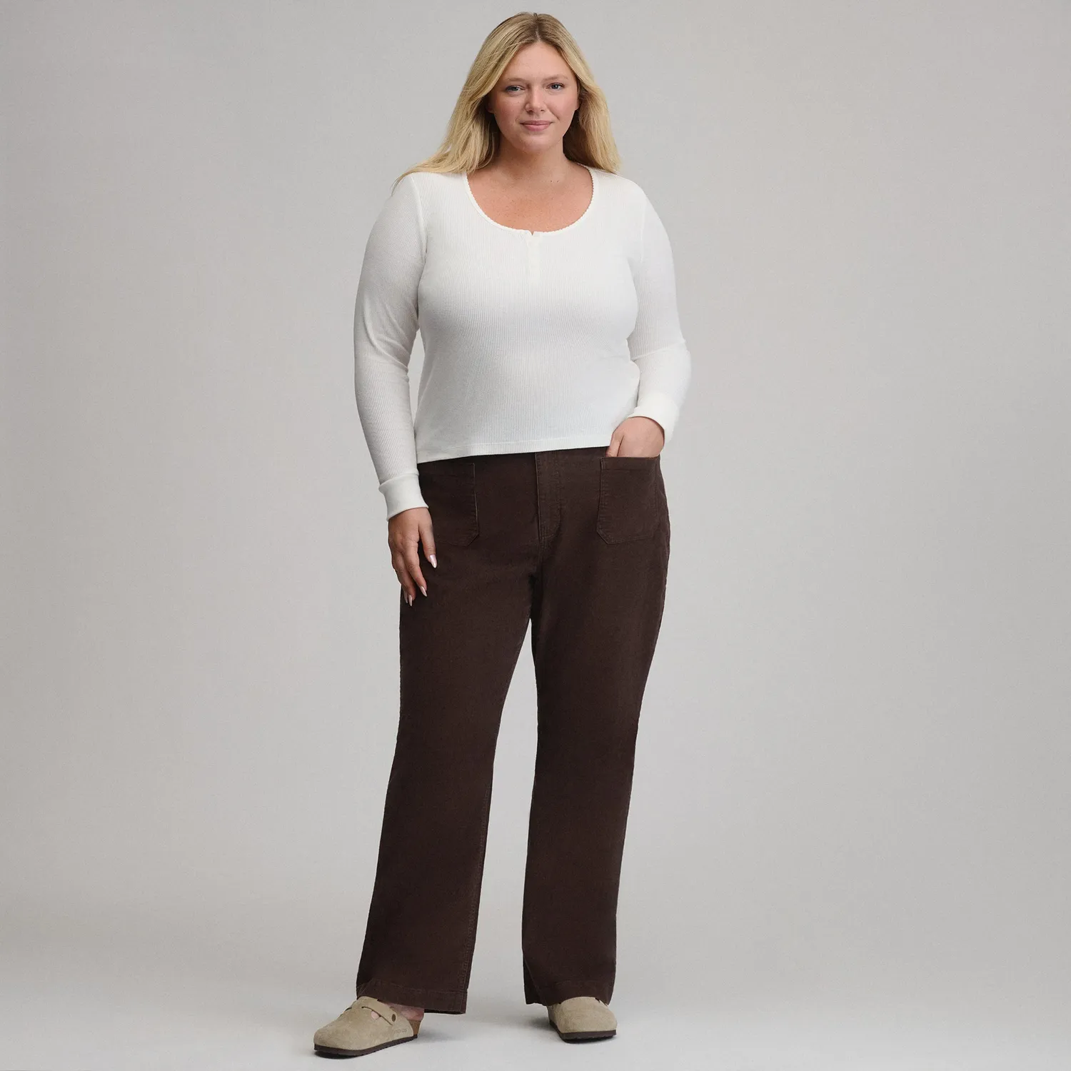 Eddie Bauer True Icon Stretch pantaloni damă Deep Wisteria elastici