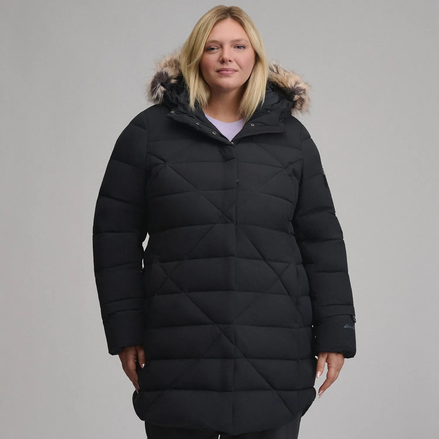 Eddie Bauer Sun Valley Frost parka dama Neagra cu puf