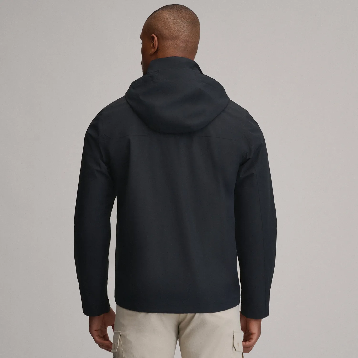 Eddie Bauer Rainfoil geacă ploaie neagră impermeabilă