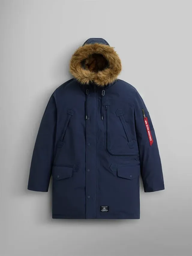 Alpha Industries N-3B Alpine Gen II parka Replica Blue foarte calda