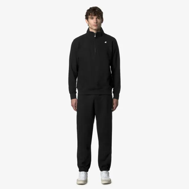 K-Way Mickyel Heavy Fleece pantaloni barbati negri grosi