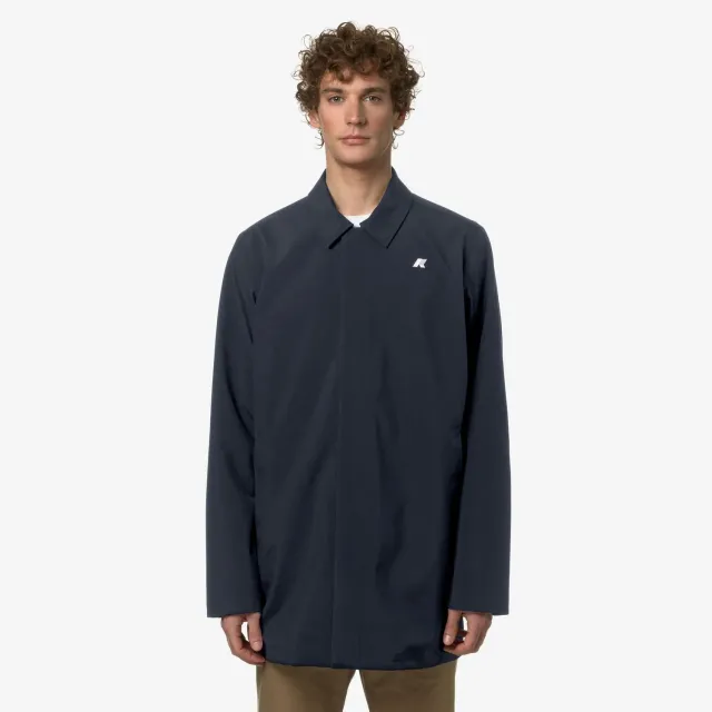 K-Way Benny Bonded Jersey geaca barbati Blue Depth impermeabila