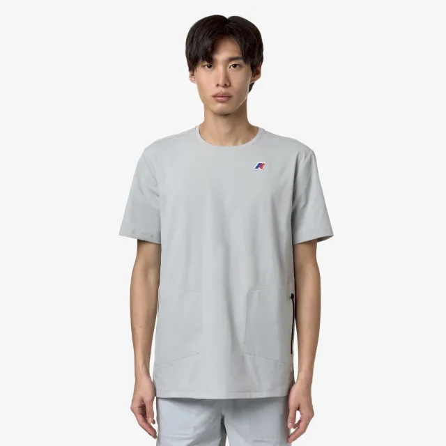 K-Way Seril Travel tricou gri deschis pliabil