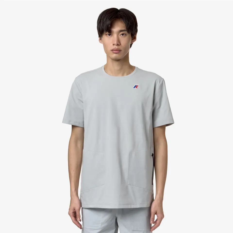 K-Way Seril Travel tricou gri deschis pliabil