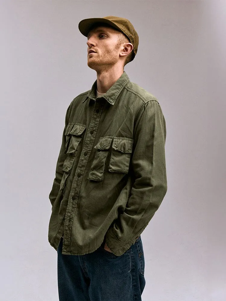 Alpha Industries OG-107 camasa barbati verde bumbac