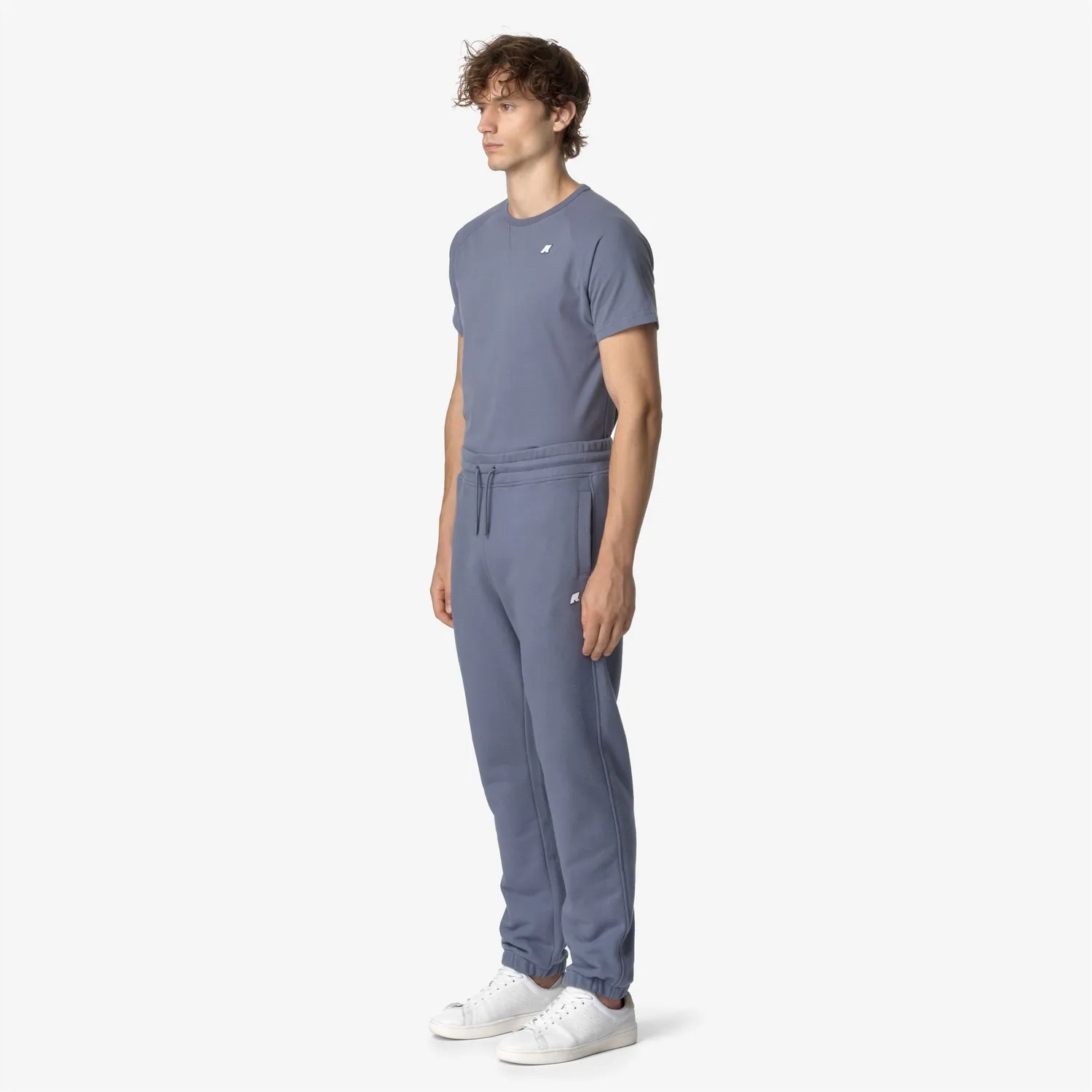 K-Way Mickyel Heavy Fleece pantaloni sport gri albastru calduros