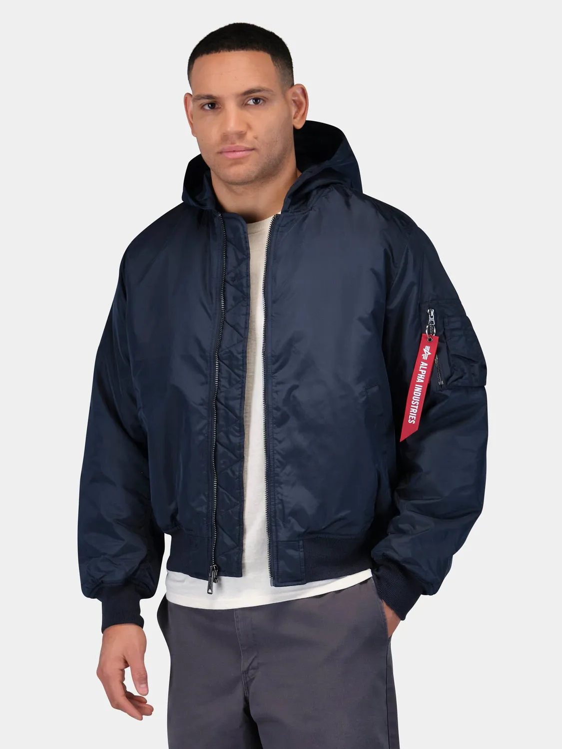 Alpha Industries MA-1 Hooded geaca bomber unisex cu gluga oxford