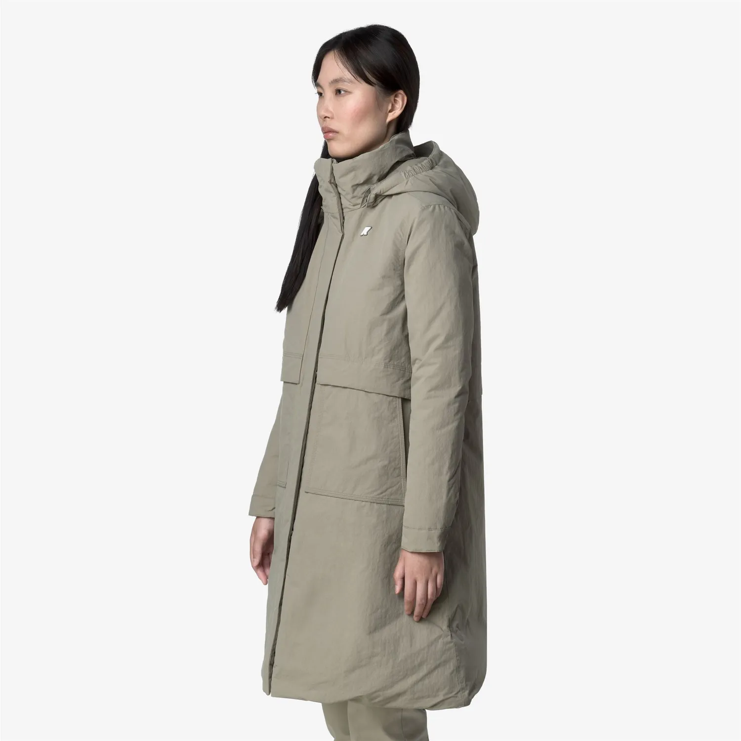 K-Way Kalisha Warm Cotton palton dama verde calduros