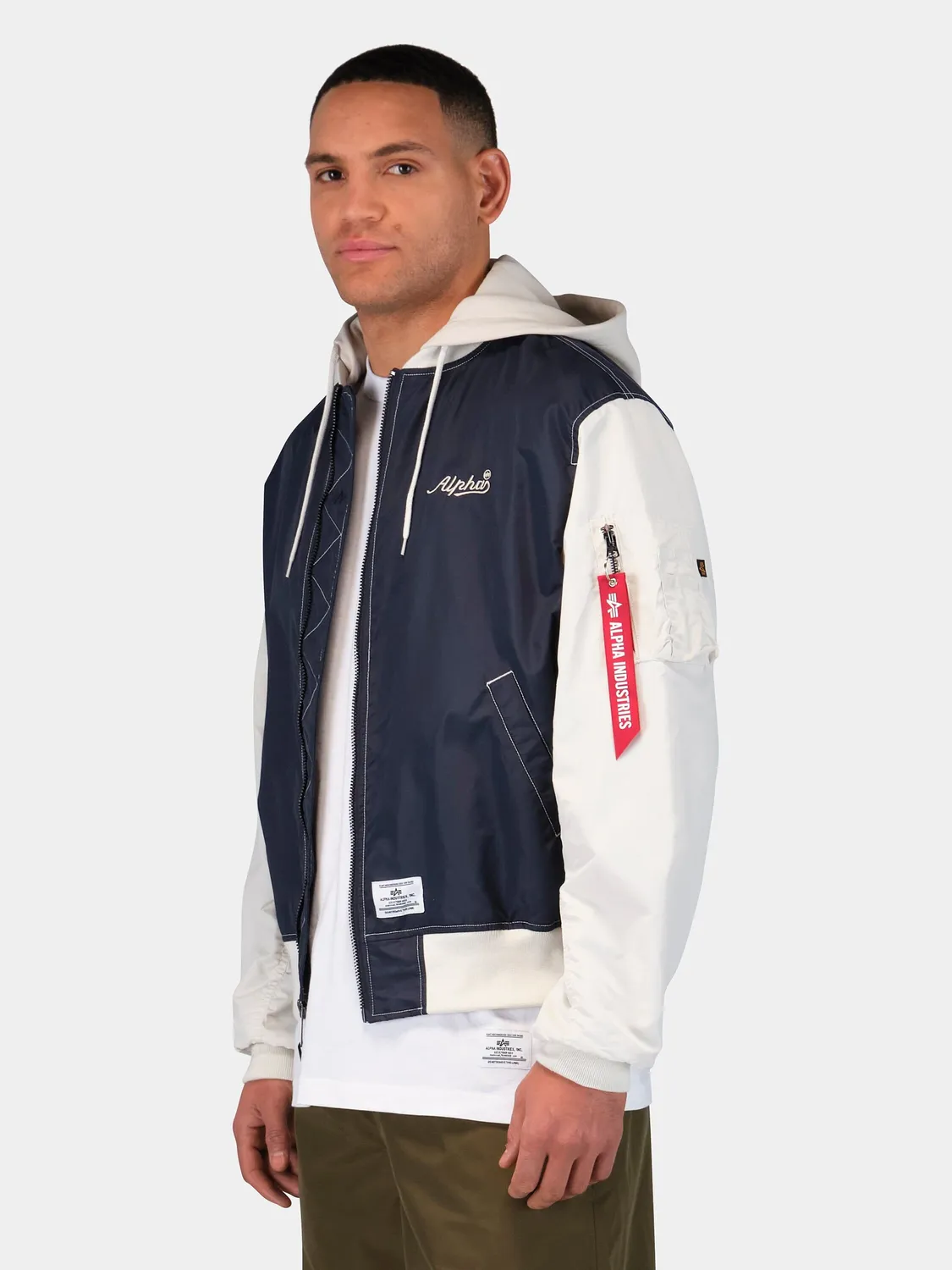 Alpha Industries L-2B Relaxed Varsity geacă replica blue ușoară