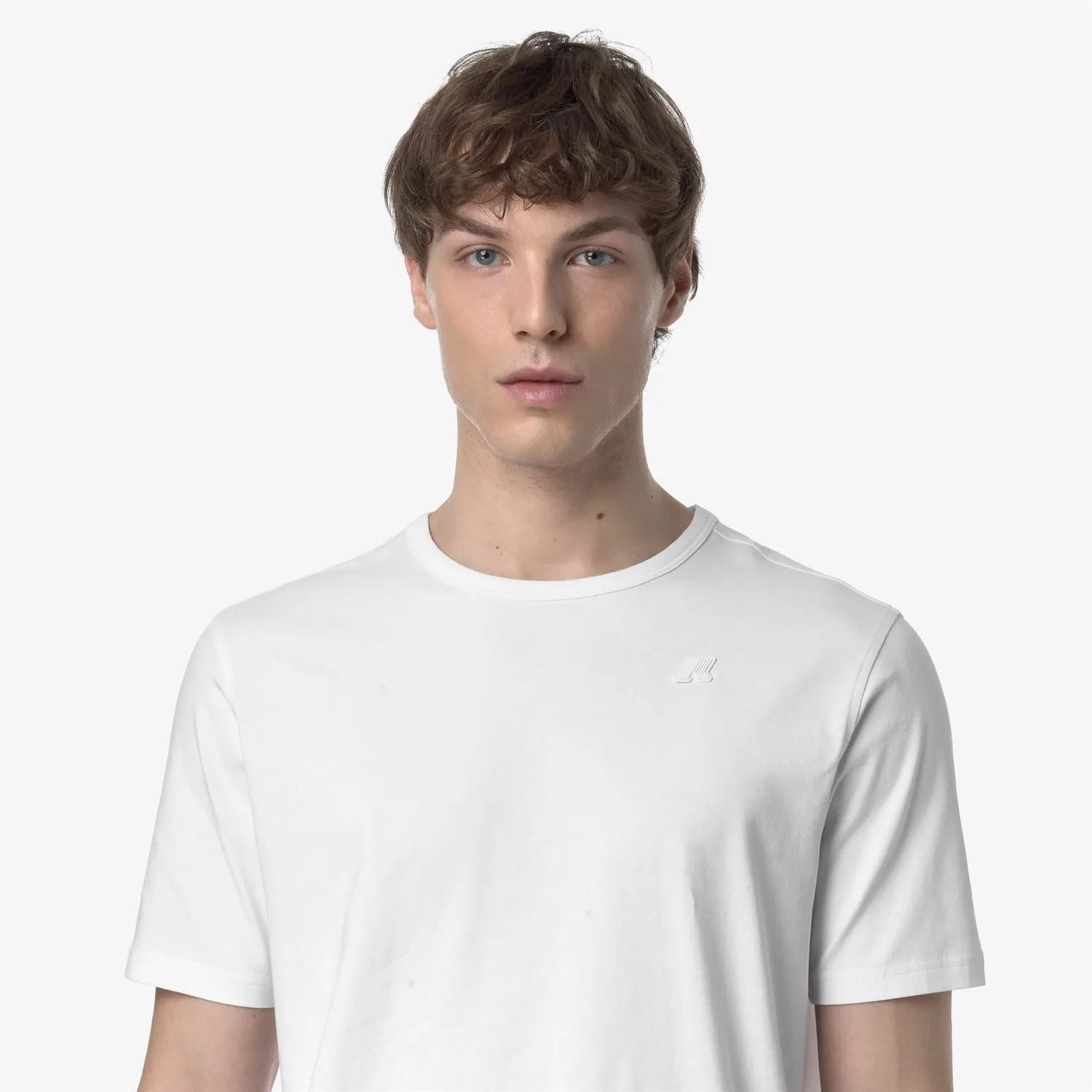 K-Way Adame Light Stretch Jersey tricou barbati alb stretch
