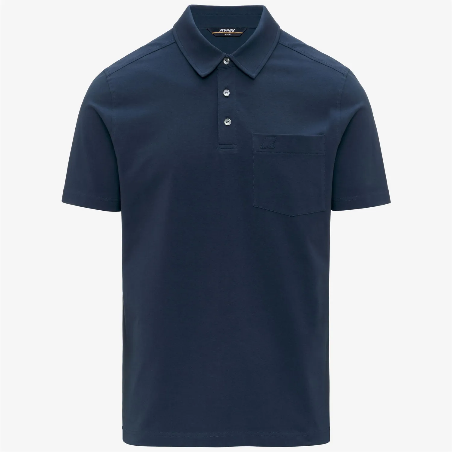 K-Way Vanoine Light polo bărbați albastru din bumbac