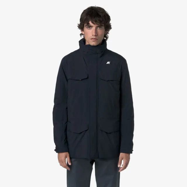 K-Way Manuel Warm Ottoman geaca barbati Blue Depth calduroasa