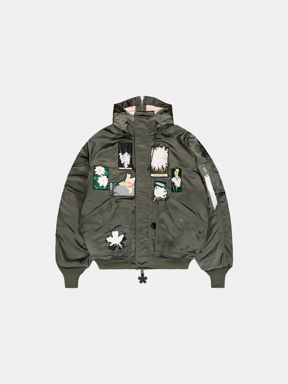 Alpha Industries Cecilie Bahnsen N-2B Patch parka Vintage Green flori