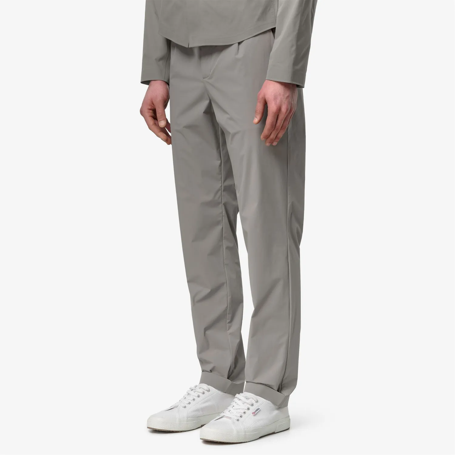 K-Way Ailty Light Tech pantaloni chino gri ultrausori